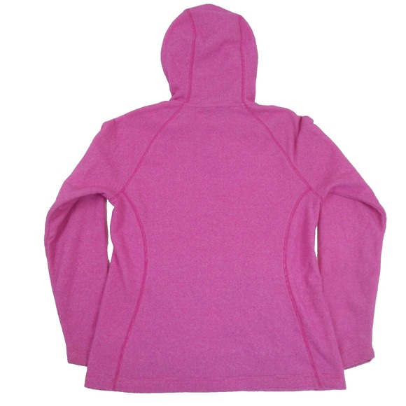 North Face Tundra Hoodie Jacket Women Medium Pink Full Zip Fleece Sweater Casual - Picture 3 of 11